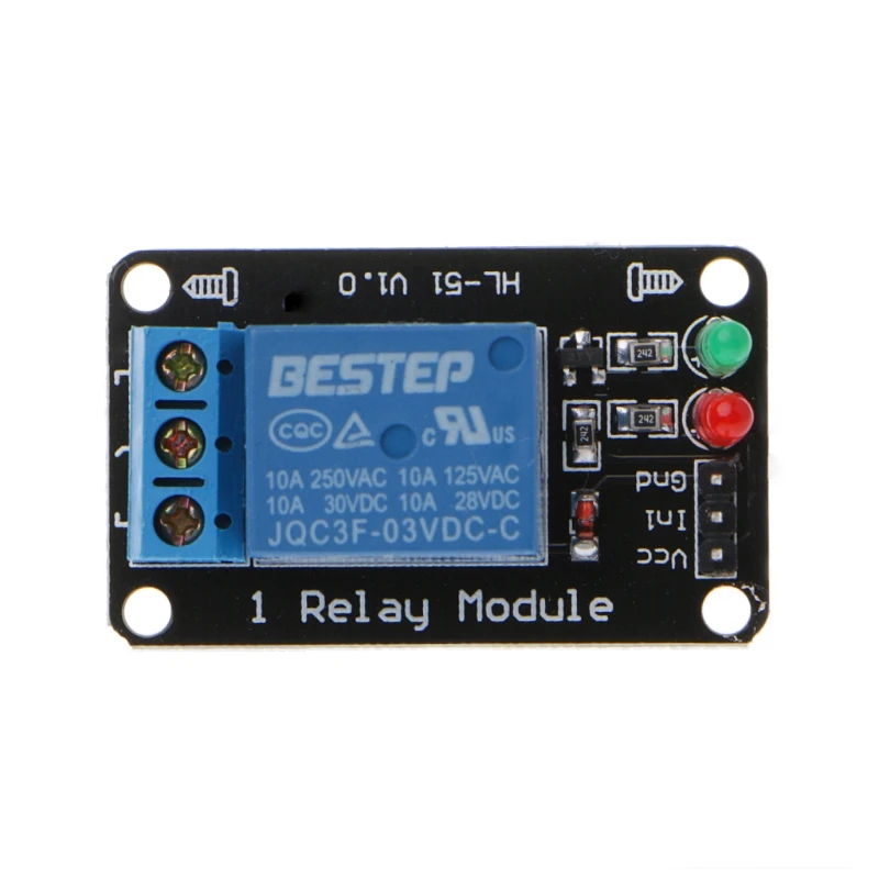 1PCS 1 Channel 3V Relay Module 3.3V Low Level Shooting with Lamp Dls HOmeful