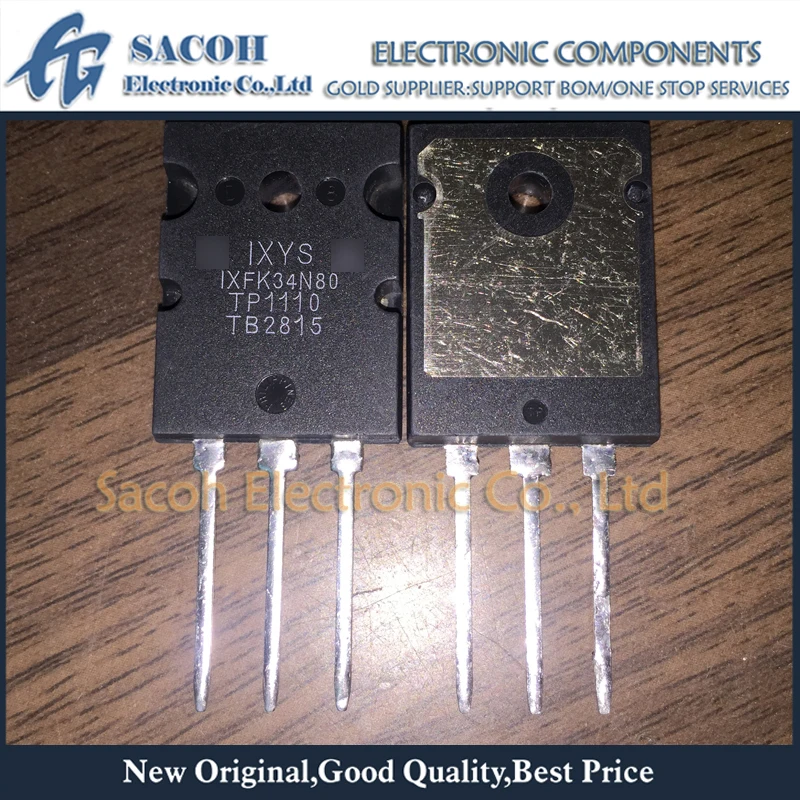 

Refurbished Original 2Pcs/Lot IXFK34N80 OR APT34N80LC3G APT34N80LC3 OR IXFK27N80Q IXFK27N80 TO-264 31A 1000V N-Channel MOSFET