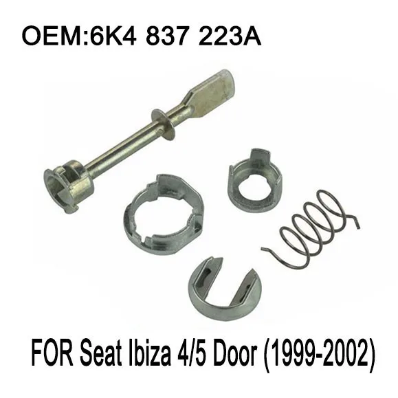 Car Iron Door Lock Cylinder Repair Kit For Seat Ibiza 4/5 Door (1999-2002) front left or right 5 Piece 6K4 837 223A