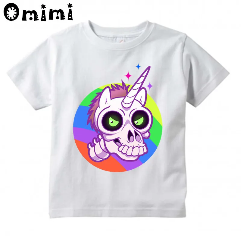 Baby Boys/Girls Harajuku Funny Unicorn Printed T Shirt Children Casual Cute Tops Kids Great T-Shirt,ooo3021