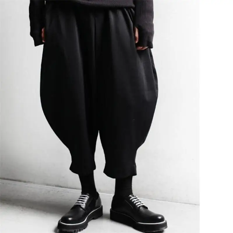 New 27-46 2024 Men's Clothing GD Hair Stylist Fashion Street Loose Lantern Pants Ankle Banded Radish Pants Plus Size Costumes