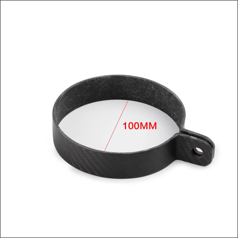 Universal Carbon Fiber Clamp Fixed Ring Support Bracket for Motorcycle Exhaust Pipe Muffler Escape Moto exhaust pipe