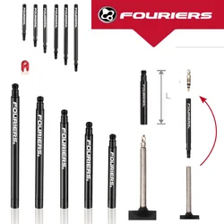 FOURIERS-Bicycle Presta Valve Extender, VL-PE002,Bike French Presta Valve with Tool, 20mm to 70mm