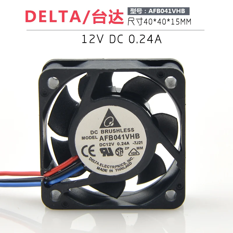 DELTA 4015 12V 0.24A 4CM/CM Double ball bearing AFB0412VHB cooling fan