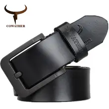 Men’s Leather Belt with Black Buckle #2