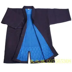 Top Quality 100% Cotton with HiDriTex natural Navy Blue Double Layer Kendo Aikido Iaido Gi Martial Arts Uniforms comfortable