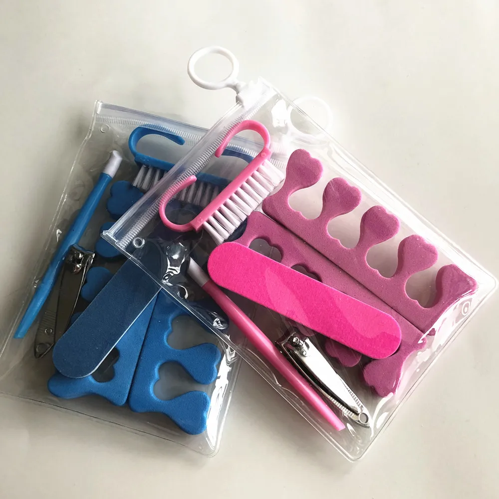 24 pcs Manicure Set Pedicure Kit Disposable Nail kit  Hotel Nail File  Nail Clipper