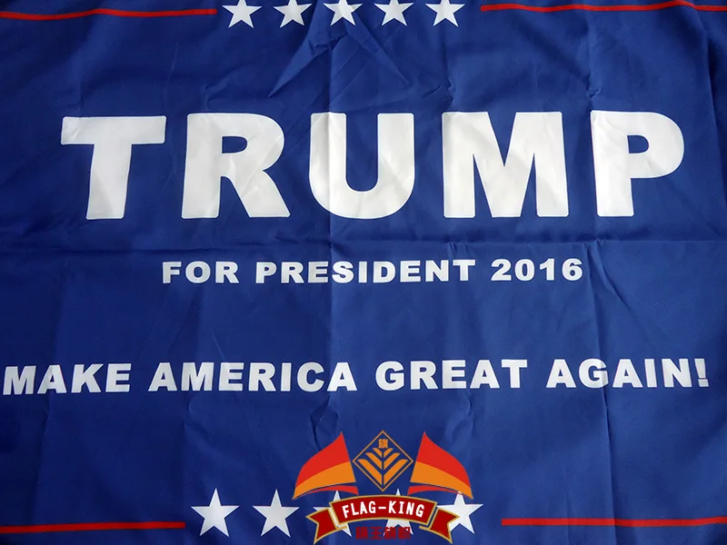 Trump for president 2016,make america great again, three layers, double sided printing ,100% polyester High quality Trump banner