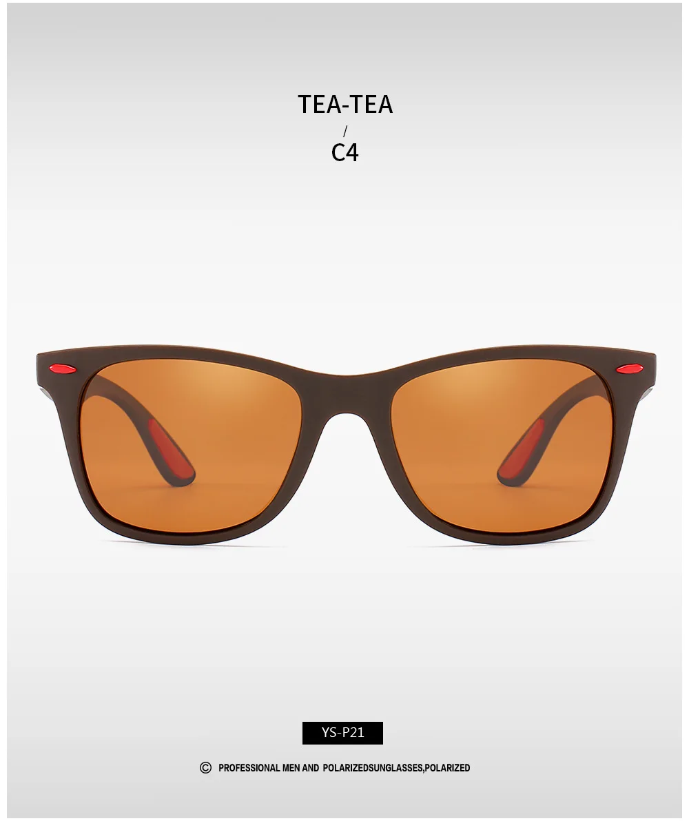 Klassische Polarisierte Marke Design Sonnenbrille Männer Frauen Fahren Angeln Quadratischen Rahmen Sonnenbrille Männliche Goggle UV400 Gafas De Sol – Detail 17
