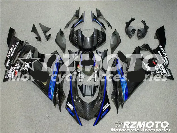 Carbon Fiber Iacquered Motorcycle Fairing Parts For YAMAHA YZF R6 2017 2018 Water Transfer Printing No.0071