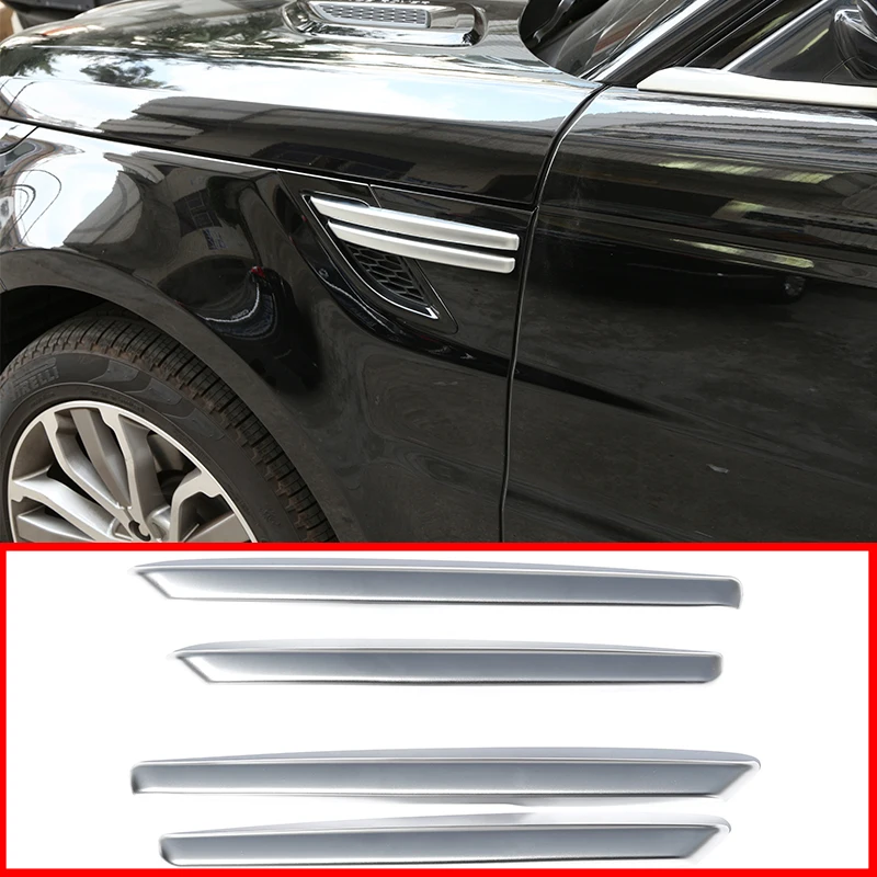 4 Pcs For Range Rover Sport 2014 2015 2016 2017 RR Sport Side Fender Strips Trim Car Accessories