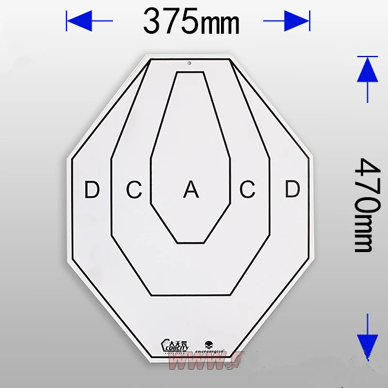 IPSC Aluminum Shooting Target QQ Aim Aluminum Sheets Air Rifle Pistol Gun  QQ Emerson Tactical Training