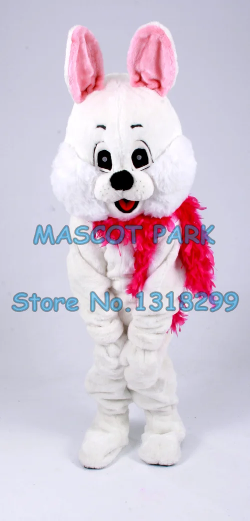 

mascot Cute White RABBIT Bunny MASCOT COSTUME adult size Cartoon Character cheerleaders rabbit carnival fancy dress suits kits