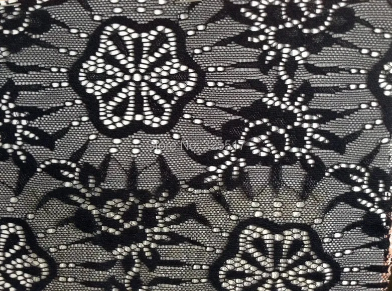 

150cm high quality elastic nylon super thin lace fabric,XERY085#
