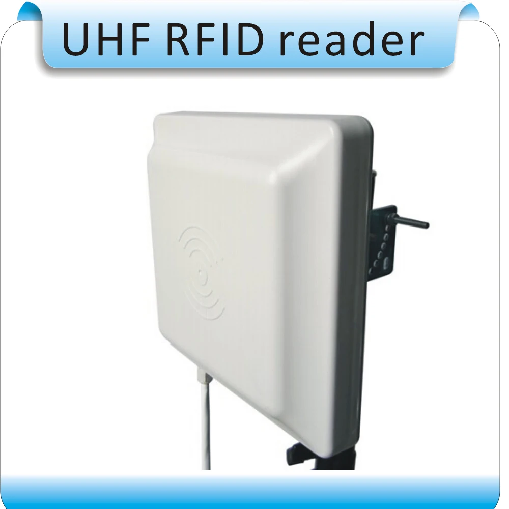 ISO18000-6C UHF RFID reader  8dbi Antenna RS232/RS485/Wiegand Read 3-8M Integrative UHF RFID Reader+2 rfid Tags