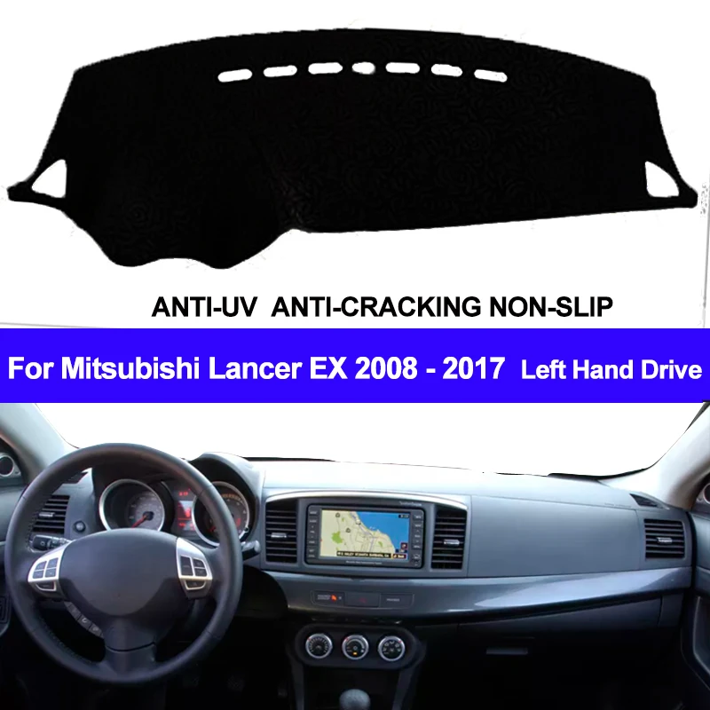 TAIJS Car Dashboard Cover For Mitsubishi Lancer EX 2008 2009 2010 2011 2012 - 2015 2016 2017 Dashmat Dash Mat Sun Shade Carpet