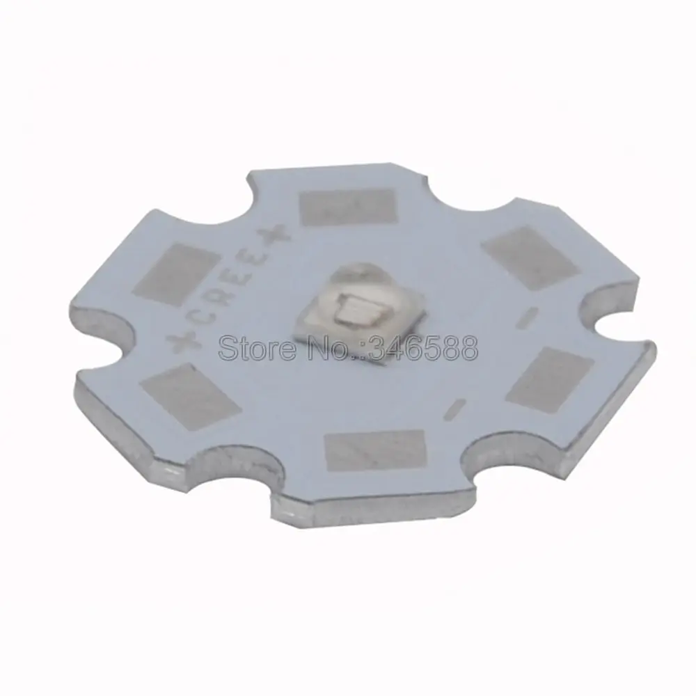 10pcs 3W 365nm 380nm 395nm 420nm UV Ultraviolet 3535 Everlight Eluma High Power LED Light Emitter Diode on 8/12/14/16/20mm PCB