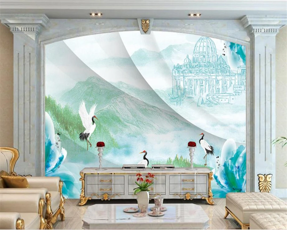 

beibehang Custom Wallpaper Home Decorative Mural Landscape Water 3D TV Backdrop Living Room Bedroom Mural photo 3d wallpaper