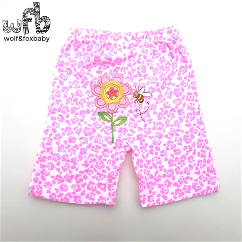 Bebê menino e menina dos desenhos animados calças, roupas infantis, calças, shorts, roupas infantis, varejo, 5 pçs/lote, 0-24months