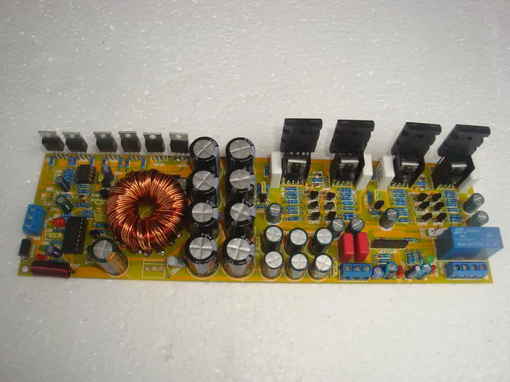 Placa amplificadora de AUDIO, componente discreto, DC12V, A1943, C5200, 120W + 120W, con protección de altavoz UPC1237