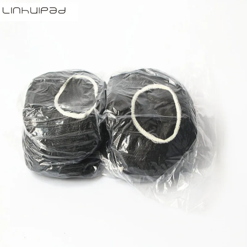 

Linhuipad 12-13cm 2 color White and black Non Woven Sanitary mask Headphone Cover widely use for big over head headsets 500 PCS