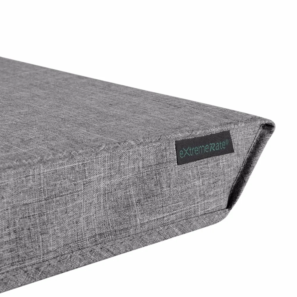 EXtremeRate-Juste anti-poussière horizontale grise pour console PS4 Pro, doublure douce et soignée, protection anti-poussière pour console PS4 Pro