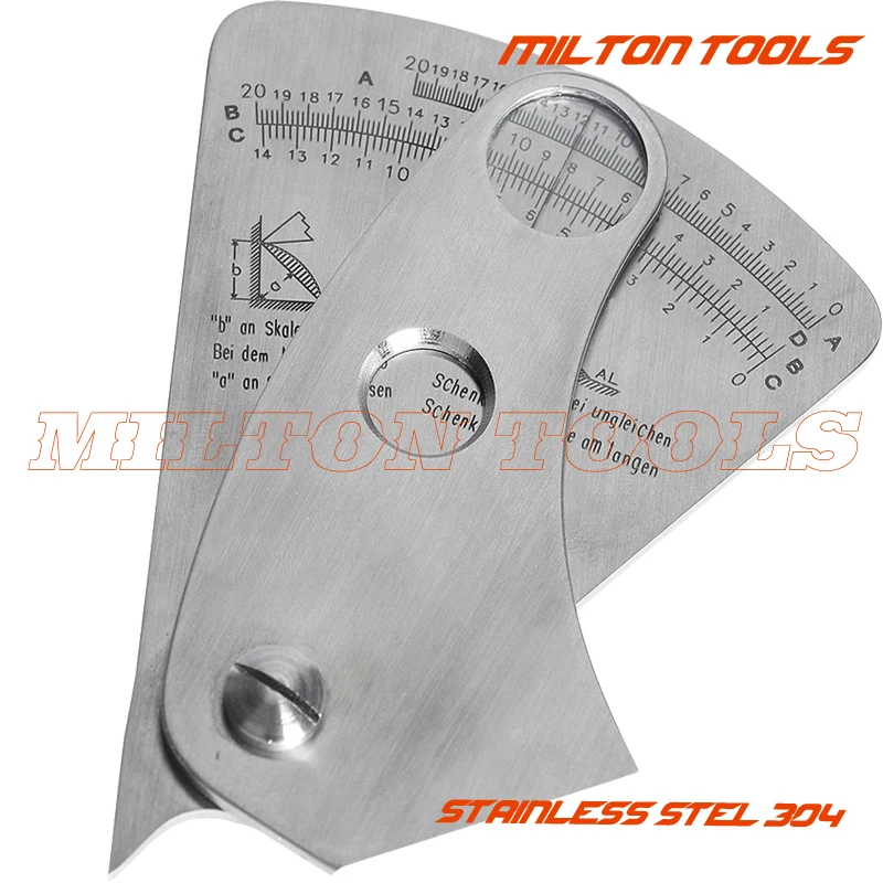 Sector Welding Gauge Fan Shape Welding Gauge Angle Height Test Ruler Welding Inspection Gage