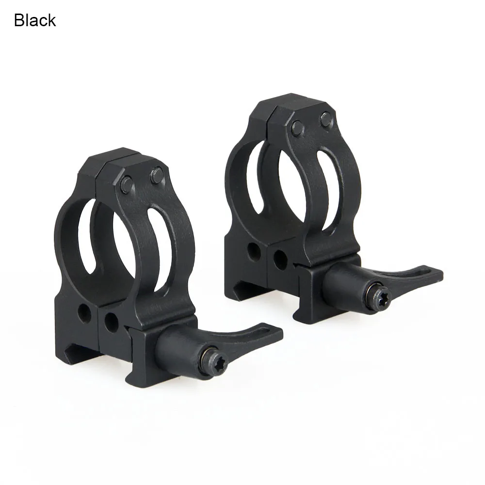 PPT Cast Steel Scope Mount, Separate QD 25.4mm Scope Ring, Black Color For Outdoor Hunting, PP24-0146