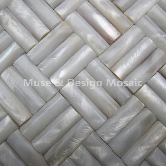 

Natural White Mother of pearl Shell mosaic tiles MD-O2 kitchen backsplash Hotels bars ballroom villa wall paper tiles