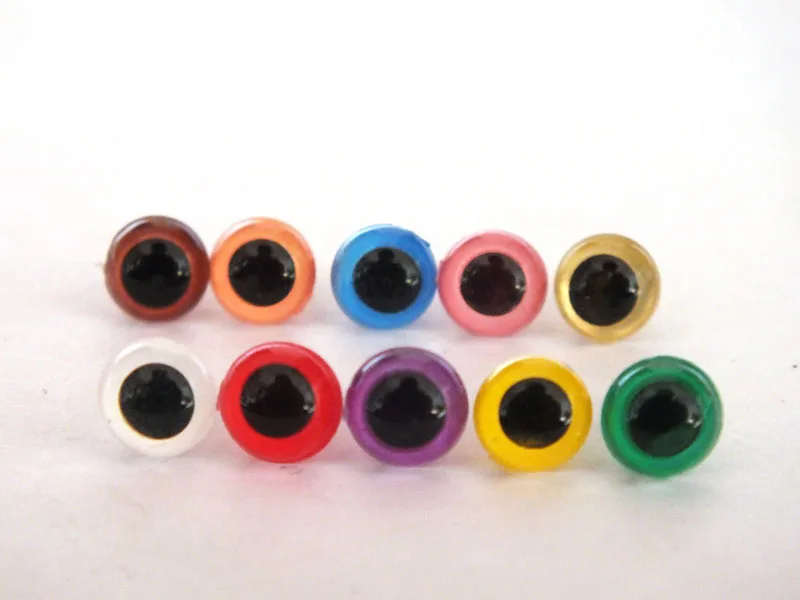 6mm mix Color Plastic Safety Eyes For Teddy Bear Doll Animal Puppet Craft Googly Eyes Used For Doll Accessories