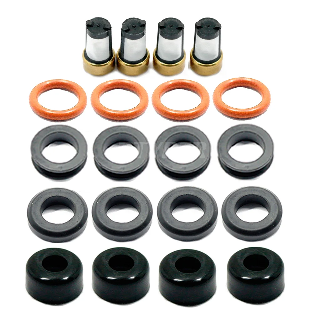 4 Sets Fuel Injector Repair Kits  23250-22040 195500-3040  For Toyota 1-3MZF Corolla Mazda 323 Astina Protege Protege Kia