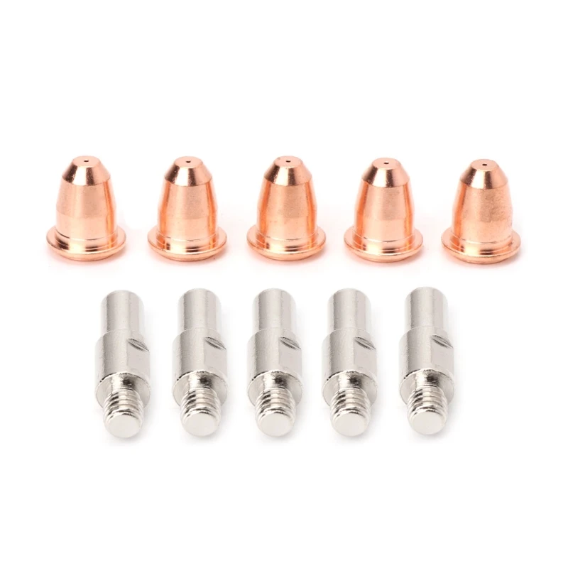 

10Pcs/Set S45 Consumables Electrode 0.8mm Nozzle Tip For Plasma Cutter Torch 4XFD