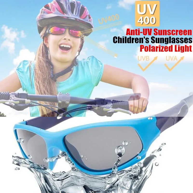 Summer Children Sunglasses Kids Boys&Girls Sun Glasses UV400 Anti-UV Sunscreen Silicone Polarized Glasses Gafas De Sol 3-12age