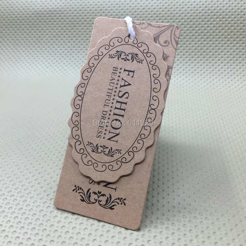 customize clothing kraft paper hang tag/garment bag printed tags/cardboard tags/clothing label printing/trademark/logo/brand