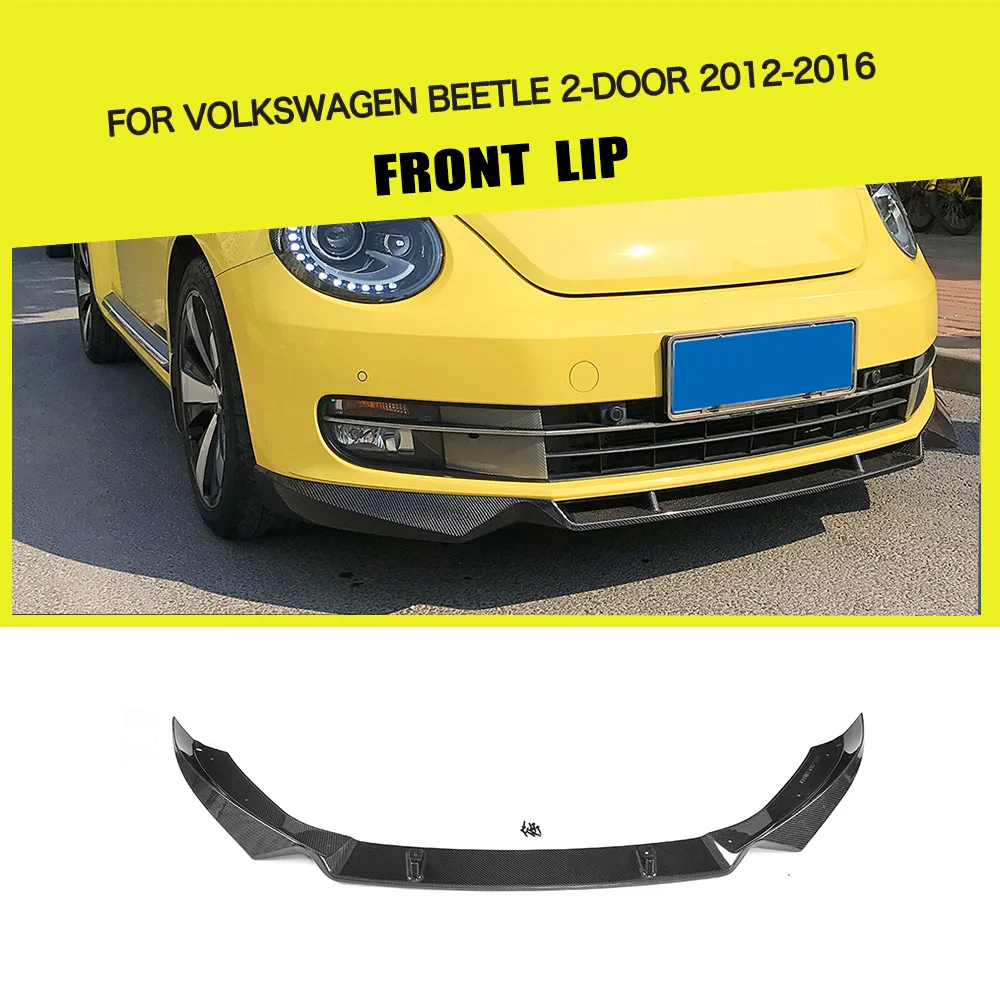 

Car Front Bumper Lip Spoiler Splitters for Volkswagen Beetle 2 Door 2012 - 2016 Chin Protector Apron Carbon Fiber / FRP