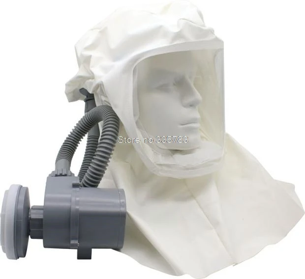 PROVIDE Electric air supply respirator face mask Mobile Rechargeable High Power full face respirator Hood Whole protection mask