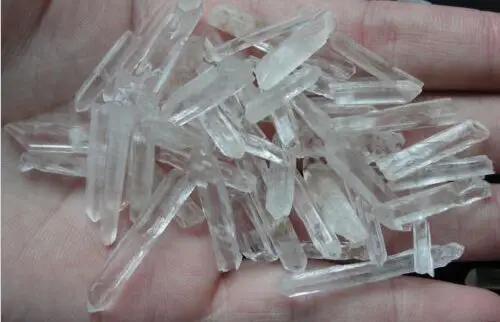 50g Lot Tiny & Micro Clear QUARTZ CRYSTAL POINTS & SHARDS Hot !!!