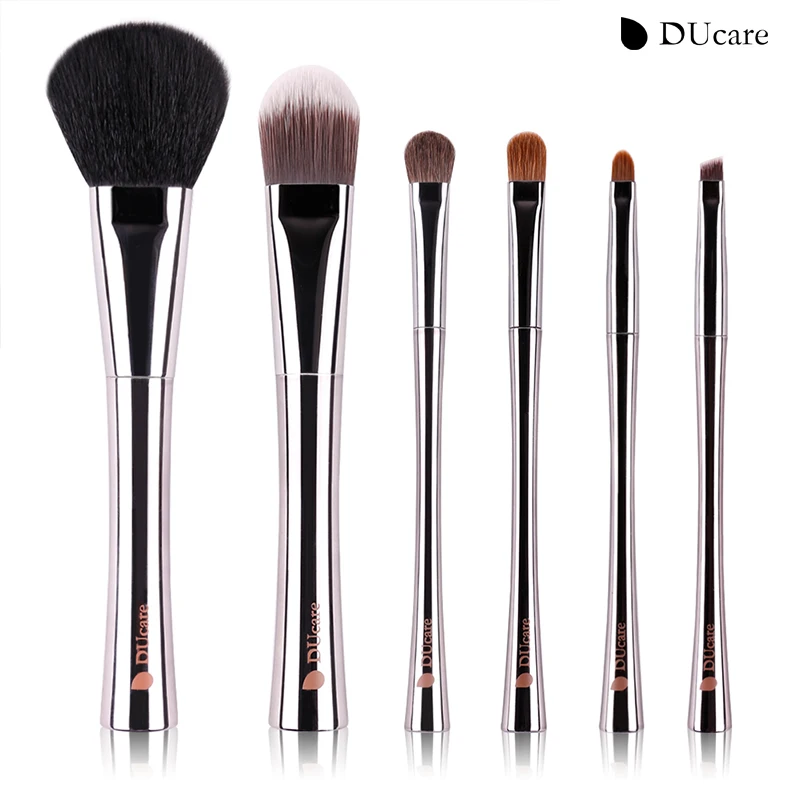 DUcare 6pcs Makeup brush set Luxury Brushes with Bag the most Nice and Most Amazing Makeup Brushes Beauty Essential brushes