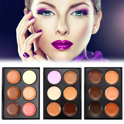 6 Color Face New Concealer Palette Natural Color Corrector Maquillage Contouring Makeup Women Cosmetic Make Up Consealer Cremes