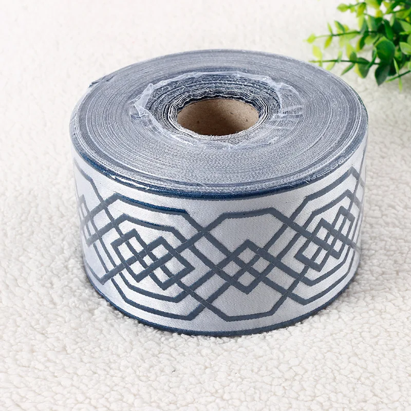QGVLish 9cm Wide Retro Jacquard Curtain Lace Trim Ribbon Belt DIY Valance Stage Bedroom Living Room Decor Curtain Accessories