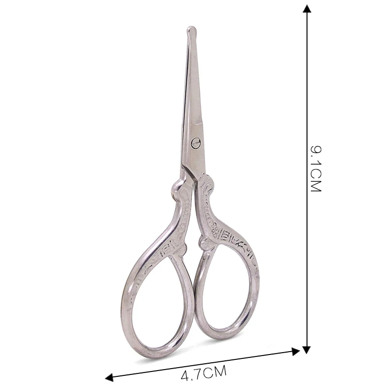 Stainless Steel Phoenix Scissors Embroidery Cross Stitch Thread Sewing Cutting Tools Pointed Round End Retro Scissors