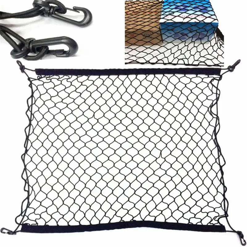 Elastic Nylon Car Rear Cargo Trunk Storage Organizer Net For Audi Q5 Q3 For Touareg SRX MDX ZDX X5, For XC60 FJ Cruiser Murano