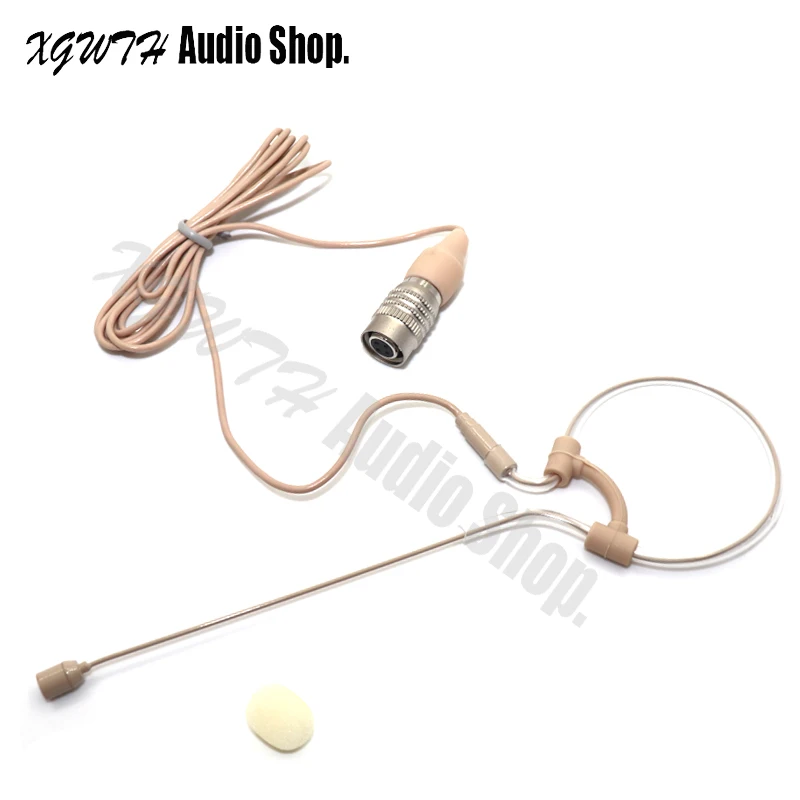 Single Hook Ear Hanging Condenser Earset Microphone Omnidirectional Head Worn Earphones For Audio Technica Wireless System