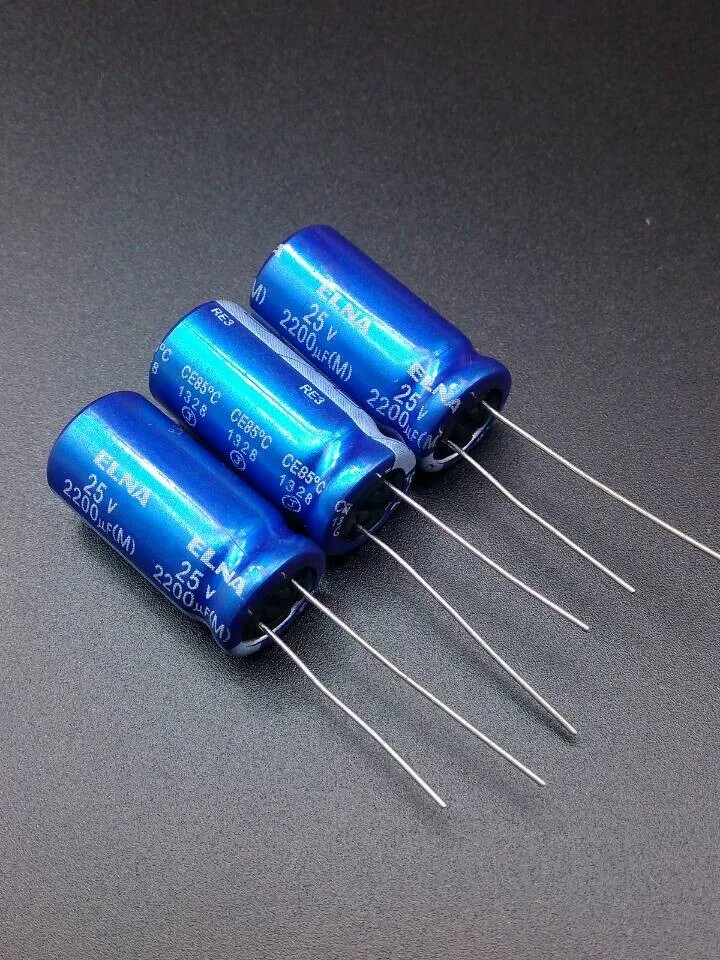 

2020 hot sale 10pcs/30pcs Imports of ELNA Blue Robe RE3 2200uF/25V origl authentic 2200uf 25v spot 12.5*25 free shipping