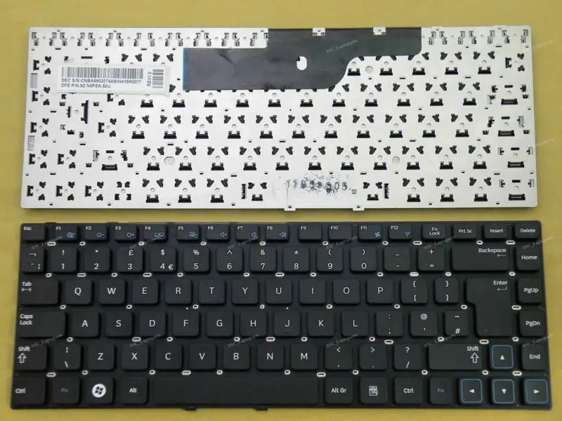 New UK English Keyboard For Samsung 300V3A 300E3A NP300E3A NP300V3A Laptop Black