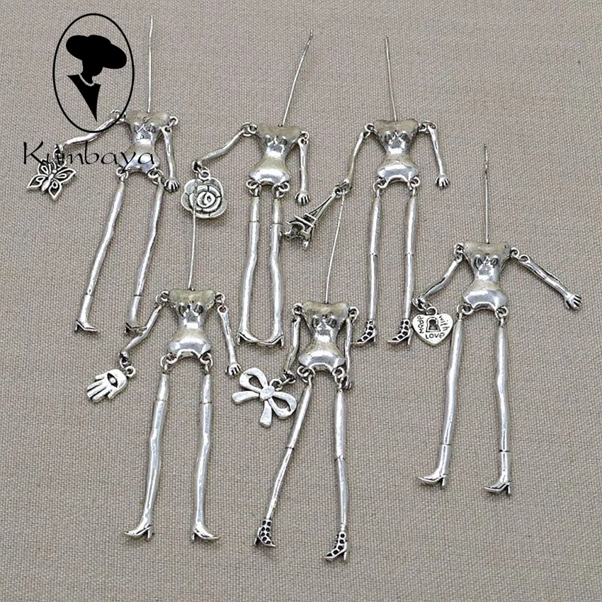 10 pcs/lot Various Colors Promotion Doll Necklace Alloy Assorted Naked Bodies DIY Accessories White Gold Black Colors NS238