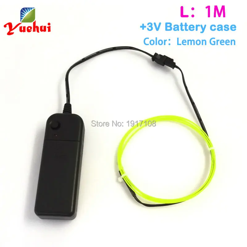 3V-1M 1.3mm EL חוט גמיש ניאון אור זוהר חבל קלטת כבל רצועת LED ניאון אורות עבור דגם המפלגה קישוט