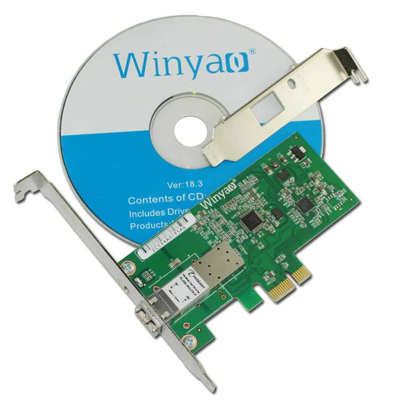 PCI-E x1 100M 파이버 이더넷 카드 SFF LC 1310nm 10km 광 트랜시버 모듈