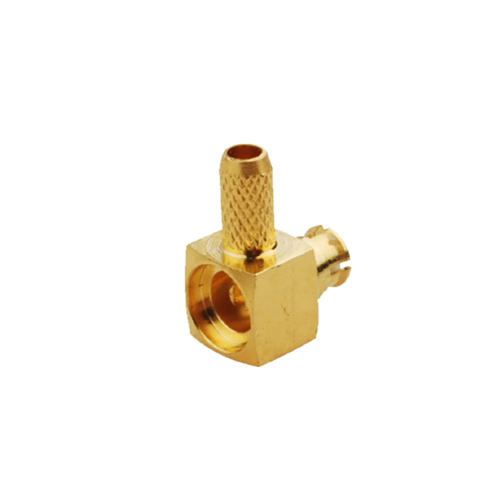 Eightwood 5PCS SM P Crimp Jack Female Right Angle RF Coaxial Connector Adapter for LMR-100 RG174 RG316 RF Coaxial Cable