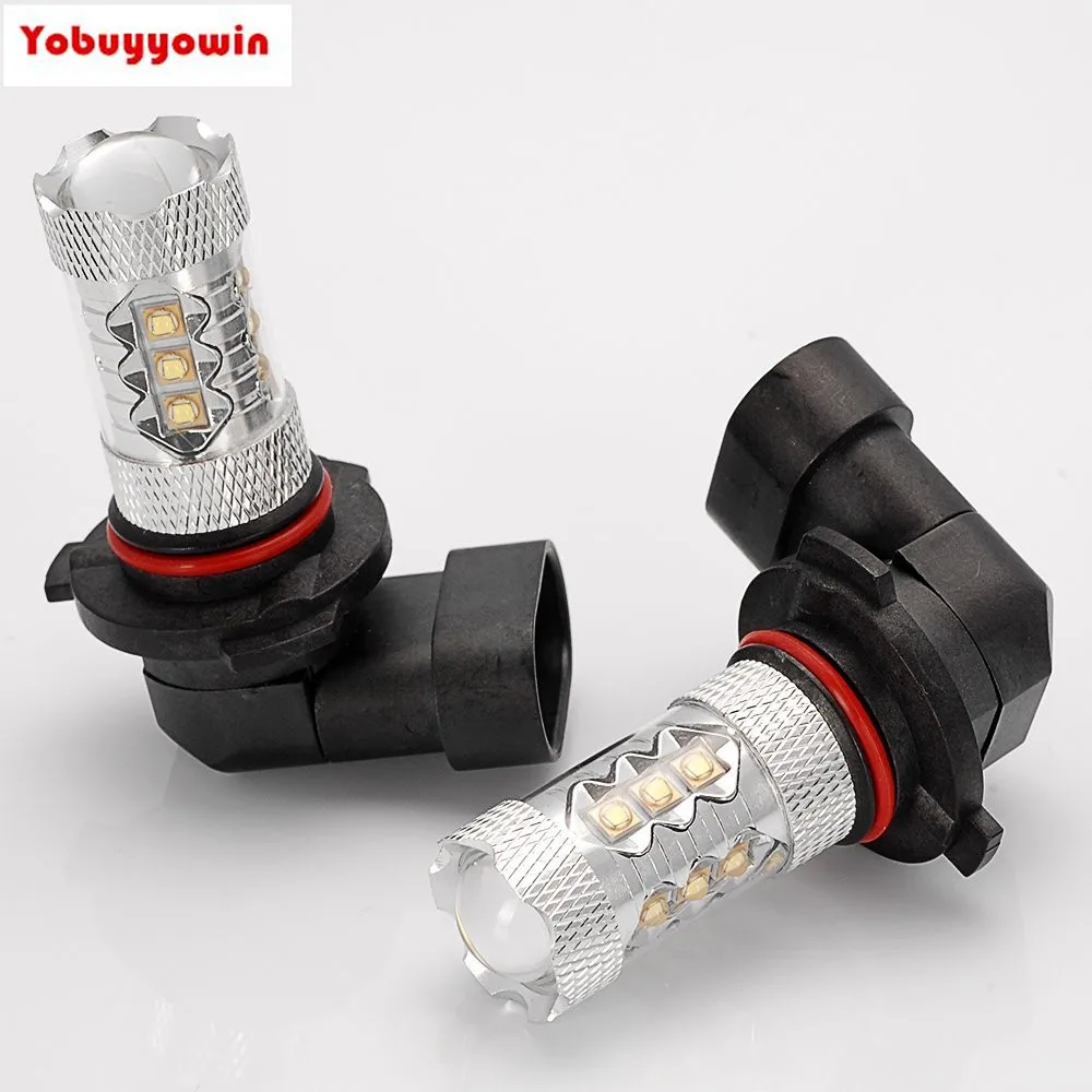 

2pcs High Power Chips Led 80W 9005 HB3 9045 PZ20D H10 9145 PY20D LED High Power White Car Fog Driving Lights Bulbs